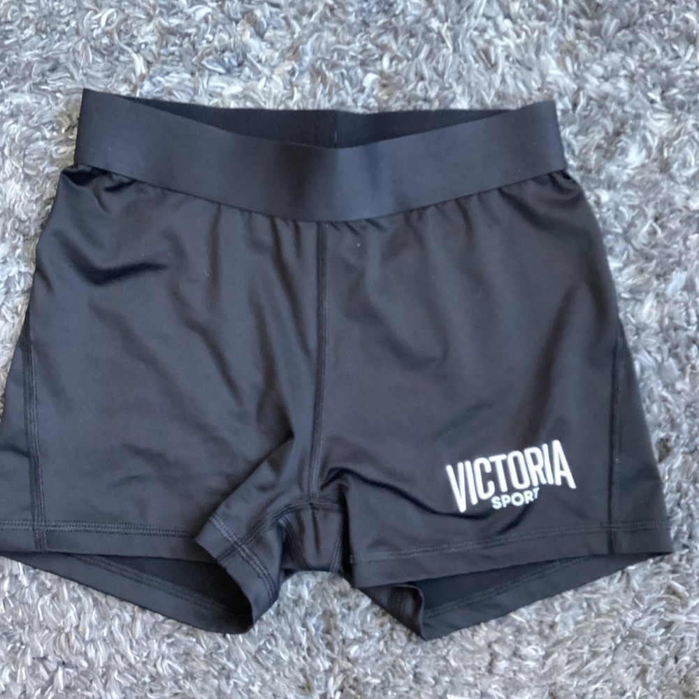 Victoria Sport Gym Shorts Size XS Black With Logo